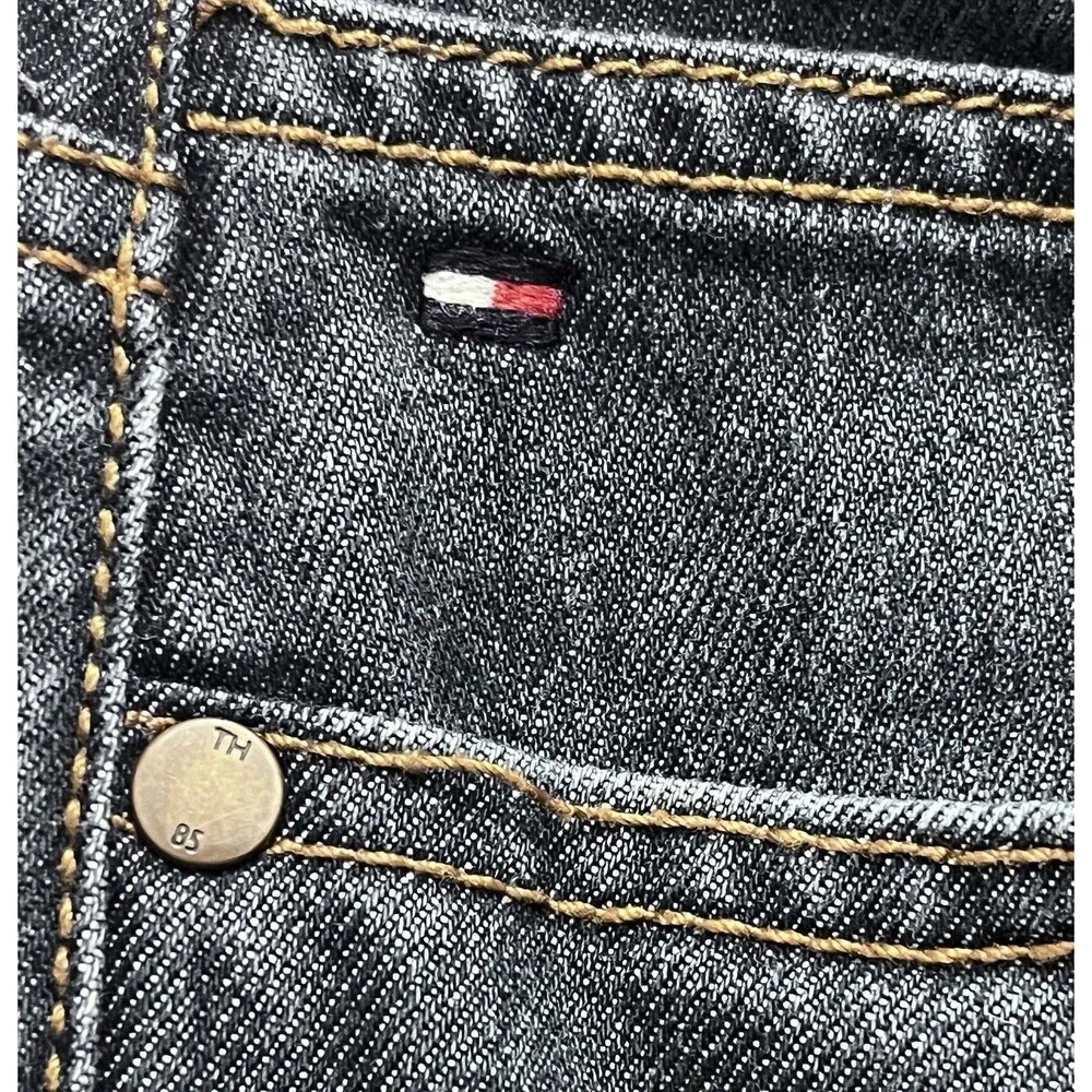 Tommy Hilfiger Straight Leg Flap Pocket Denim Jeans Youth Boys 16 Blue Preppy
